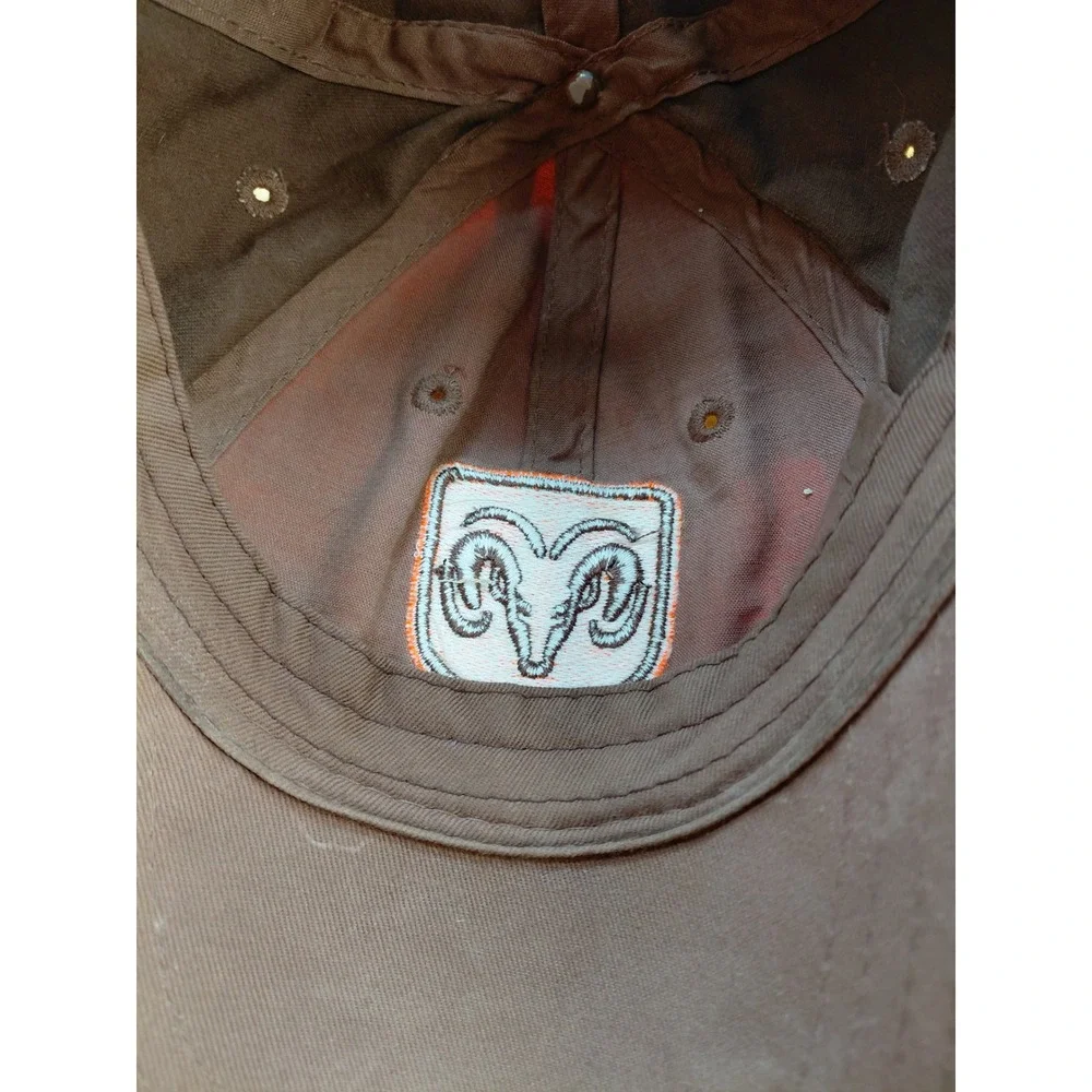 RAM Truck Camo Orange Green Baseball Cap Hat Adjustable Strap‎ Men
